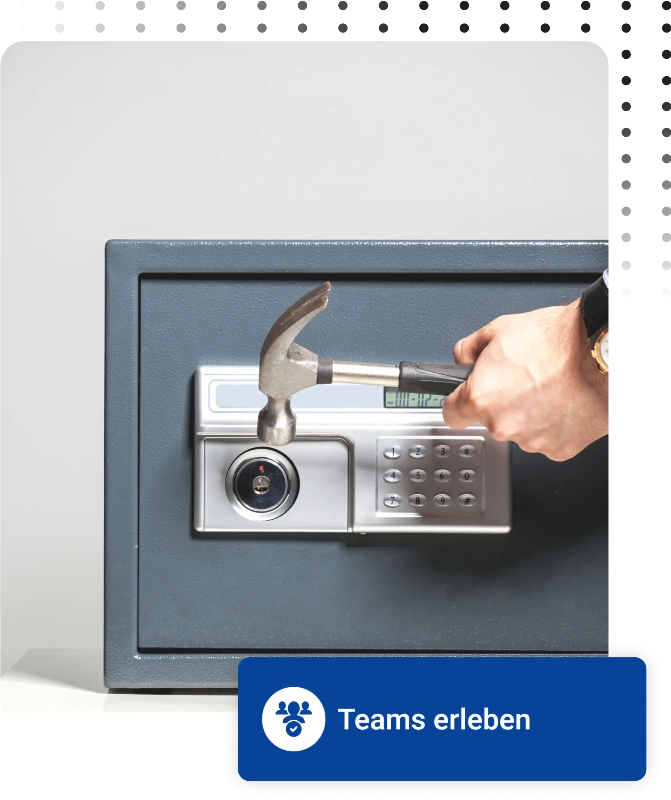 Eingeschlossener Tresor Wir öffnen ihn schnell und sicher